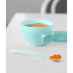Skip Hop Feeding Gift Set|Suction Plates & Bowls*- Baby Feeding Mealtime Set, Teal and Grey