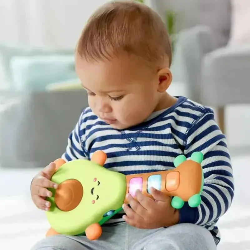 Kids Skip Hop Pretend Play|Toys For 3 Year Old*- Baby Musical Toy - Farmstand Rock-A-Mole Guitar