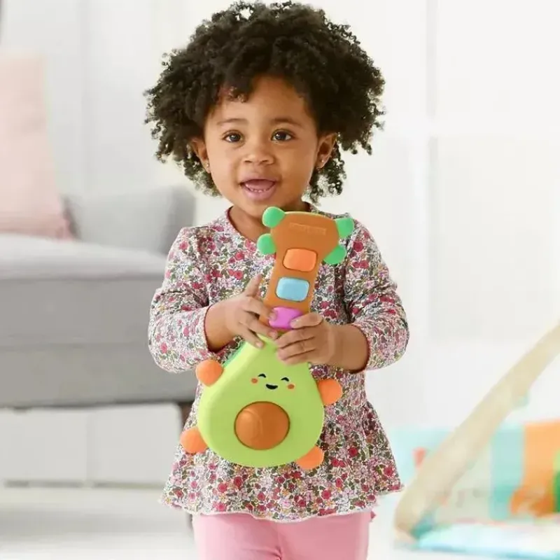 Kids Skip Hop Pretend Play|Toys For 3 Year Old*- Baby Musical Toy - Farmstand Rock-A-Mole Guitar