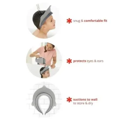 Skip Hop Bath Accessories & Organization*- Baby Shower Cap, Moby Bath Visor, Grey