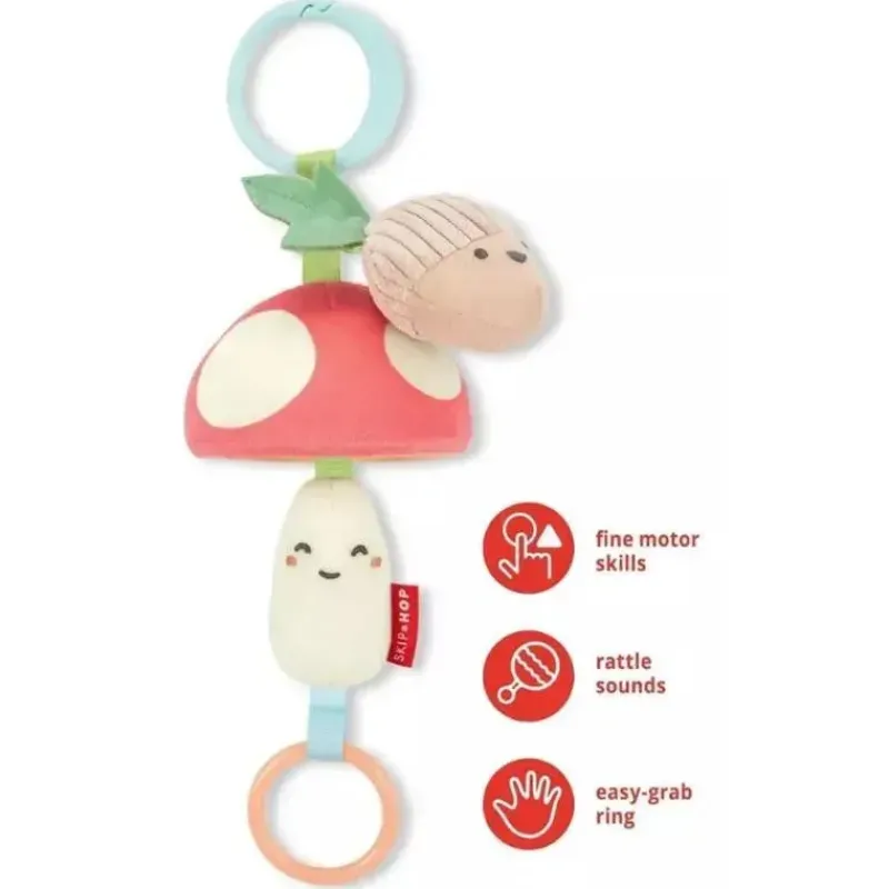 Skip Hop Toys For 0-12 Months|Stroller Toys*- Baby Stroller Toy, Farmstand Mushroom