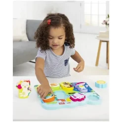 Skip Hop Toys For 2 Year Old|Toys For 0-12 Months*- Baby's First Puzzle, Zoo Park - 8 puzzle pieces & puzzle board