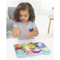 Skip Hop Toys For 2 Year Old|Toys For 0-12 Months*- Baby's First Puzzle, Zoo Park - 8 puzzle pieces & puzzle board