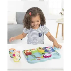 Skip Hop Toys For 2 Year Old|Toys For 0-12 Months*- Baby's First Puzzle, Zoo Park - 8 puzzle pieces & puzzle board