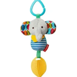 Skip Hop Toys For 0-12 Months|Stroller Toys*- Bandana Buddies Chime & Teether Stroller Toy, Elephant.