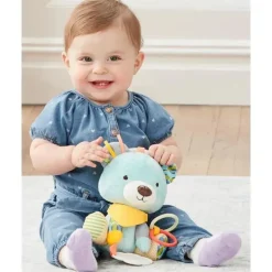 Skip Hop Rattles & Teethers|Toys For 0-12 Months*- Bandana Buddies Activity Toy, Bear