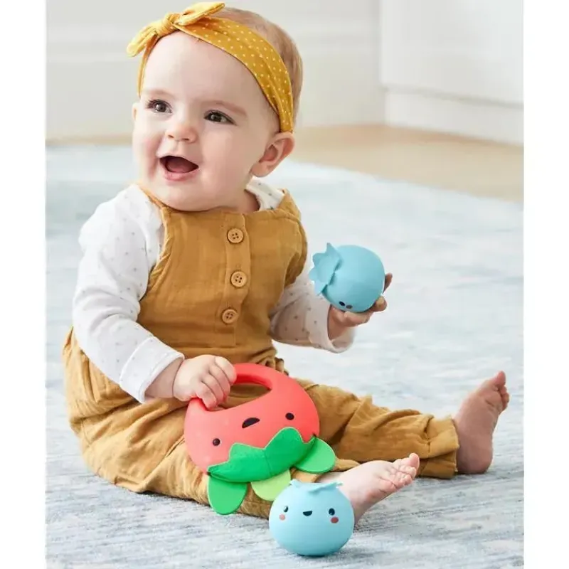 Skip Hop Toys For 0-12 Months|Gift For Toddler*- Berry Band Set - 3pc