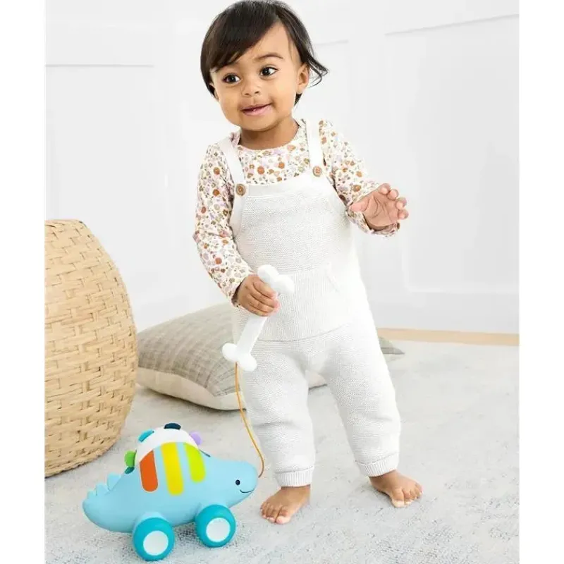 Skip Hop Gift For Toddler*- Dinosaur Pull Along Baby Musical Toy, 3-in-1