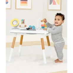 Skip Hop Activity Centers & Jumpers|Gift For Toddler*- Discoverosity Montessori-Inspired 3-Stage Activity Center & Play Table, Ages 4m+