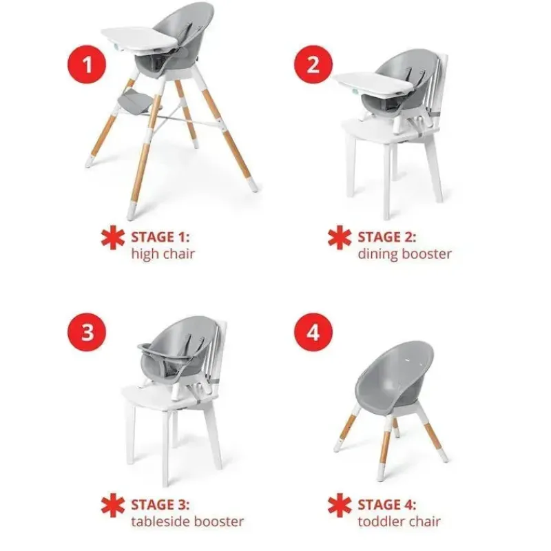 Skip Hop High Chair*- EON 4-in-1 High Chair Grey/White