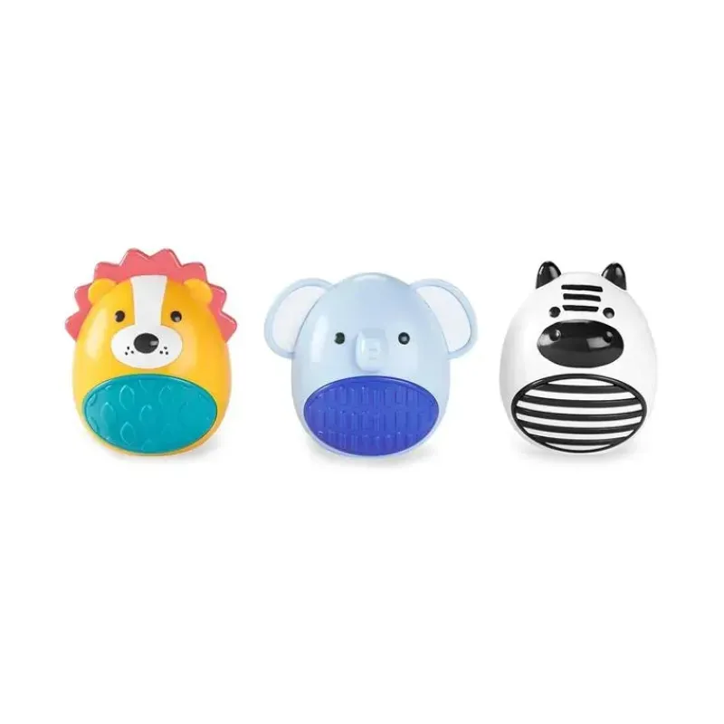 Skip Hop Gift For Toddler|Playtime Gift Set*- Explore & More Egg Shaker Trio Set, Jungle Beat
