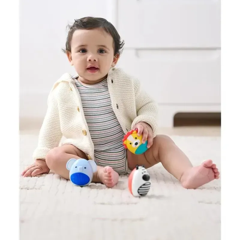 Skip Hop Gift For Toddler|Playtime Gift Set*- Explore & More Egg Shaker Trio Set, Jungle Beat