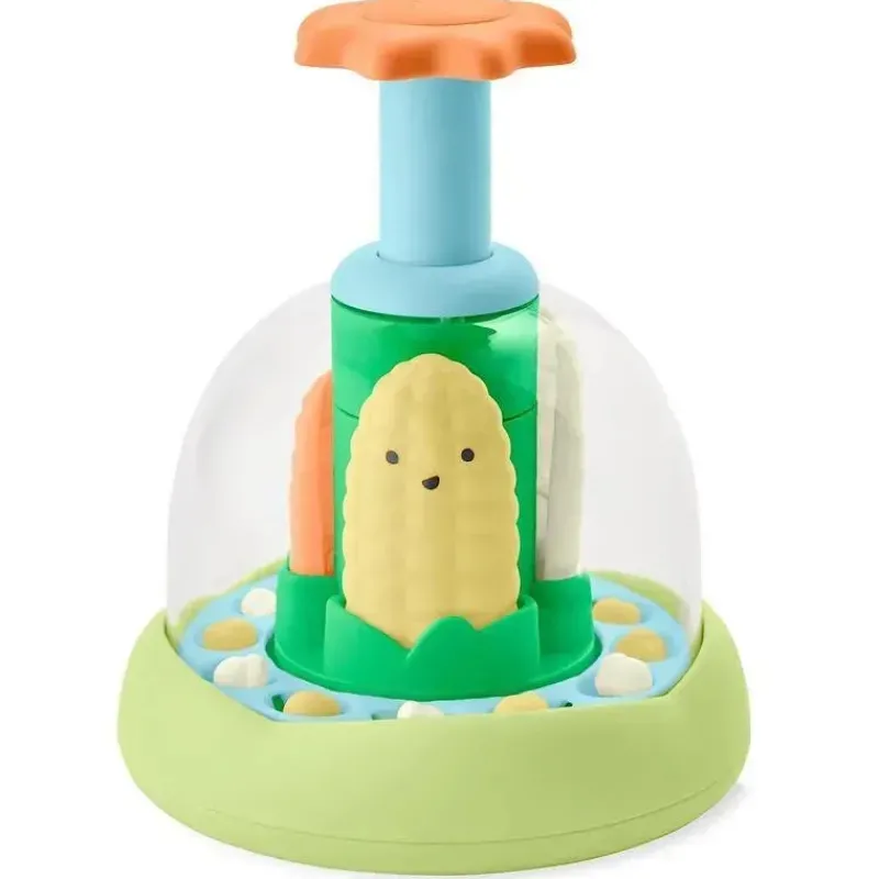 Skip Hop Toys For 0-12 Months|Gift For Toddler*- Farmstand Push and Spin Baby Learning Toy