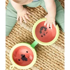 Skip Hop Toys For 0-12 Months|Gift For Toddler*- Farmstand Rattle Melon Drum