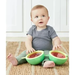 Skip Hop Toys For 0-12 Months|Gift For Toddler*- Farmstand Rattle Melon Drum