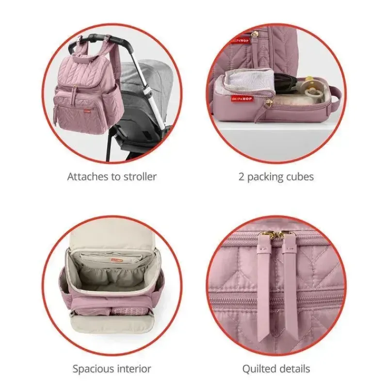 Skip Hop Diaper Backpacks*- Forma Diaper Backpack, Mauve Mist