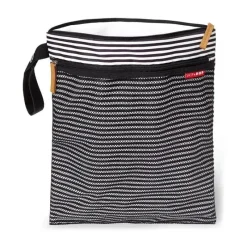 Skip Hop Handbags & Accessories*- Grab & Go Wet/Dry Bag, Black & White Stripe