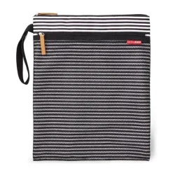 Skip Hop Handbags & Accessories*- Grab & Go Wet/Dry Bag, Black & White Stripe