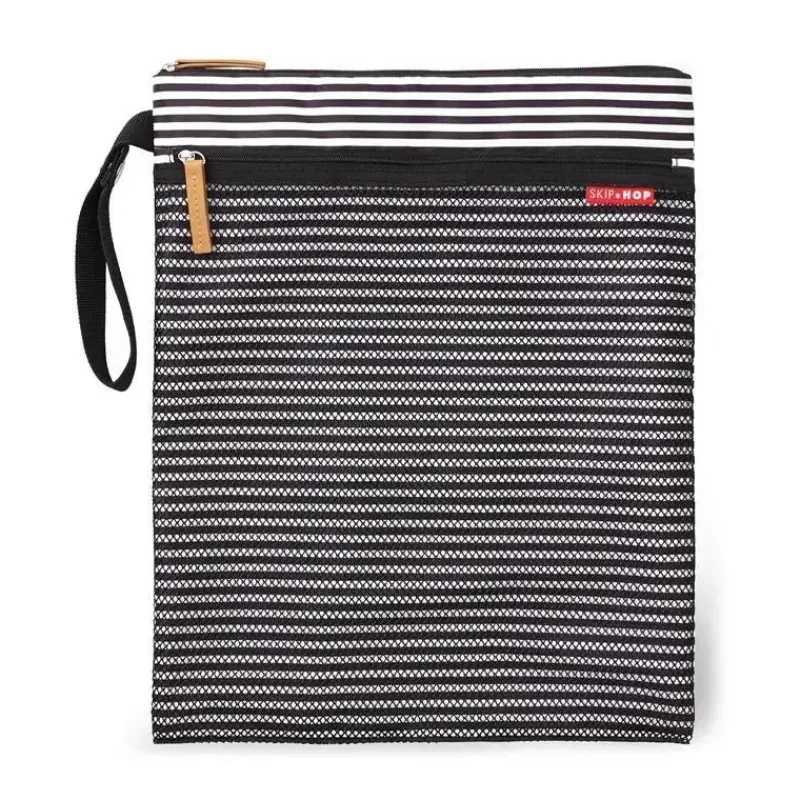 Skip Hop Handbags & Accessories*- Grab & Go Wet/Dry Bag, Black & White Stripe