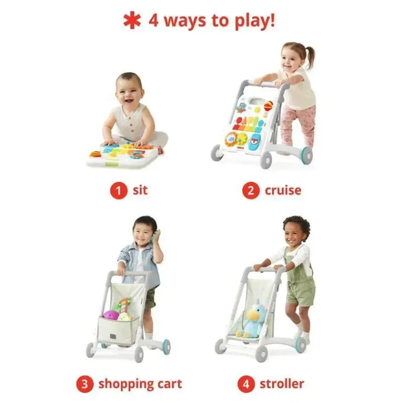 Skip Hop Walkers|Toys For 0-12 Months*- Grow Along, 4 In 1 Activity Walker