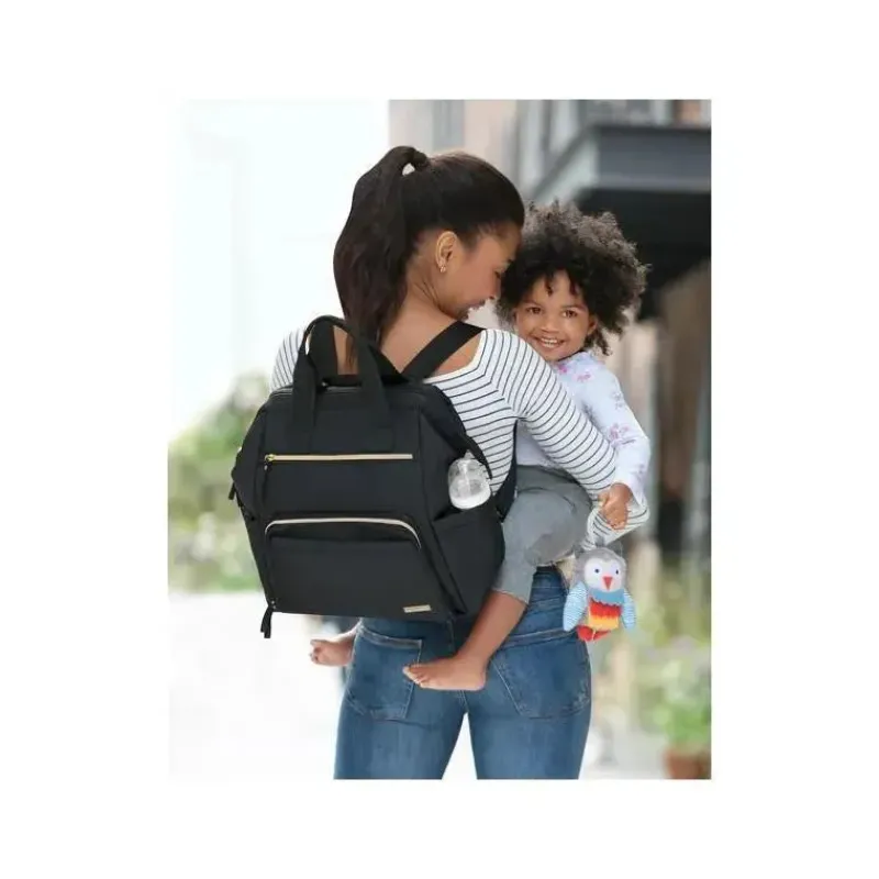 Skip Hop Diaper Backpacks*- Mainframe Wide Open Diaper Backpack, Black