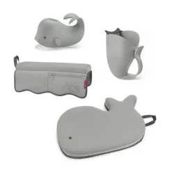 Skip Hop Bath Toys*- Moby Baby Bath Essential Set, Grey 4pk