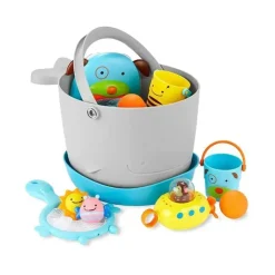 Skip Hop Toys For 0-12 Months|Gift For Toddler*- Moby Fun Filled Bucket Gift Set