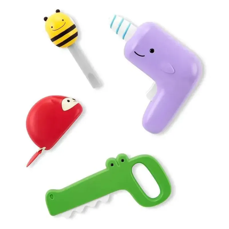 Skip Hop Toys For 2 Year Old|Gift For Toddler*- 4Pk Zoo Crew Tool Set Toy