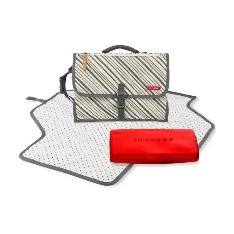 Skip Hop Portable Changing Pads*- Portable Baby Changing Pad, Graphite Stripe