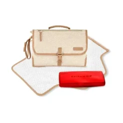 Skip Hop Portable Changing Pads*- Portable Baby Changing Pad, Pronto, Beige Swirl Dot