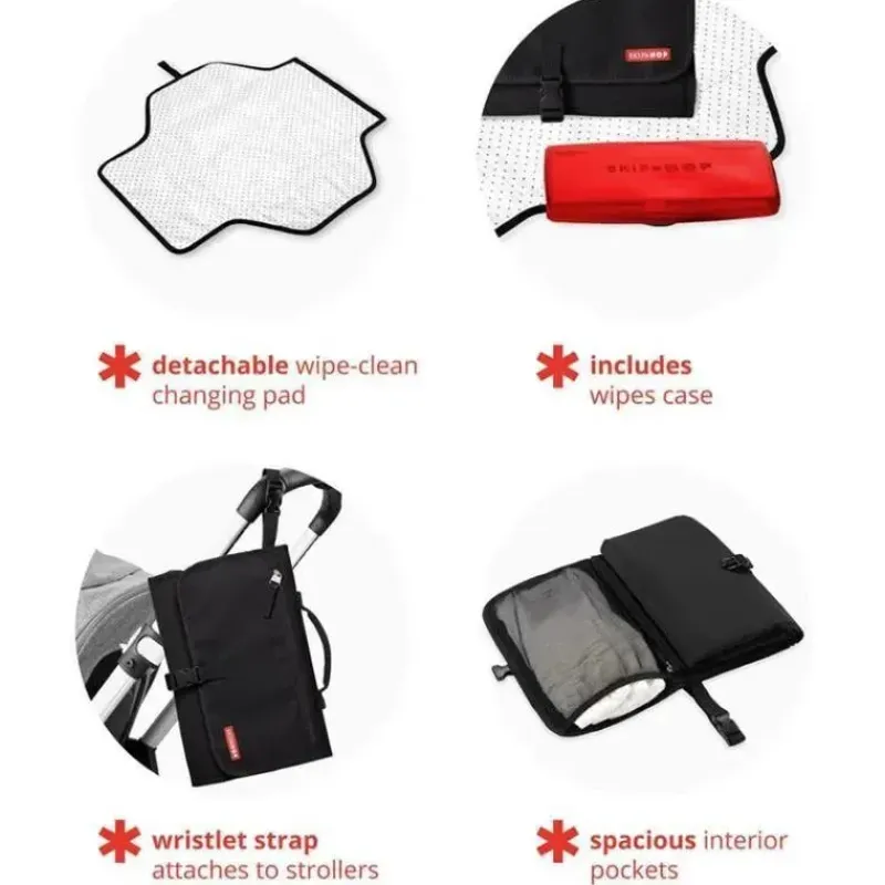Skip Hop Changing Pads & Covers*- Portable Baby Changing Pad, Black