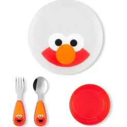 Skip Hop Feeding Gift Set|Food Jars & Snack Cups*- Sesame Street Toddler Feeding, Elmo