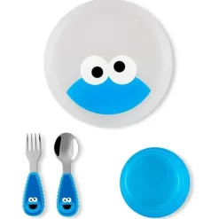Skip Hop Feeding Gift Set|Food Jars & Snack Cups*- Sesame Street Toddler Feeding, Cookie Monster