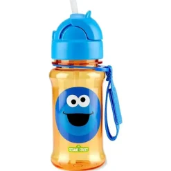 Skip Hop Straw, Sippy & Training Cups|Dishes, Utensils & Food Containers*- Sesame Street Toddler Sippy Cup with Straw, Straw Bottle, 12 oz, Cookie Monster