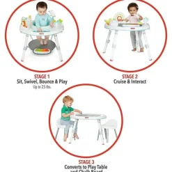 Skip Hop Activity Centers & Jumpers|Toys For 0-12 Months*- Silver Lining Cloud Activity Center - Gray
