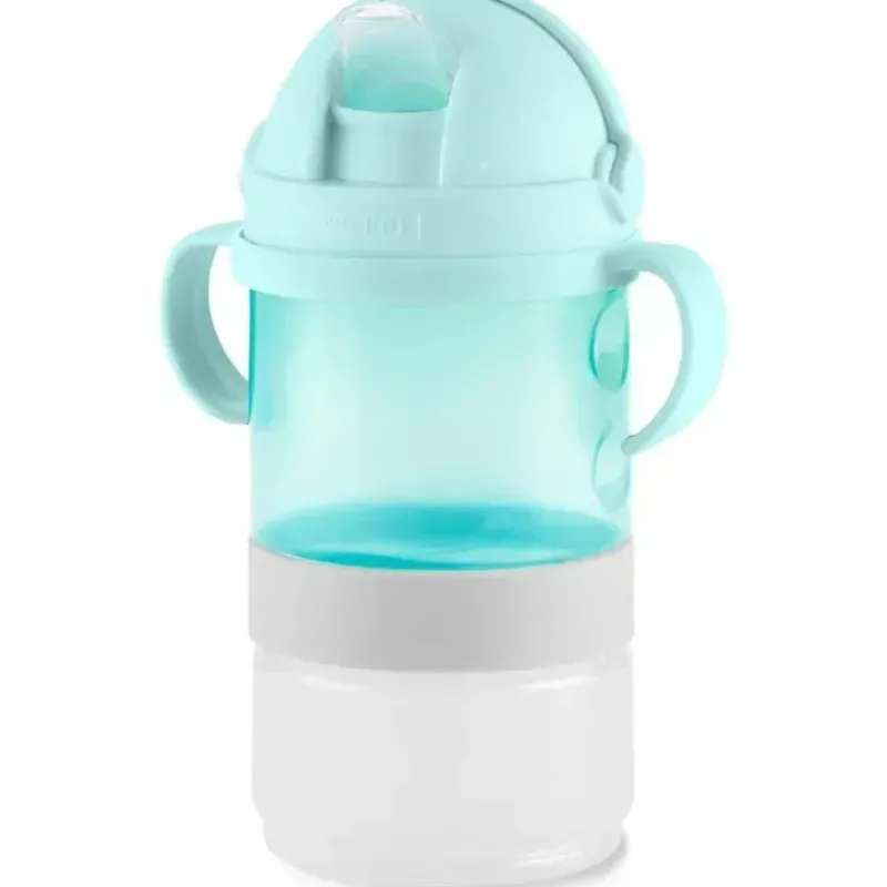Skip Hop Food Jars & Snack Cups|Dishes, Utensils & Food Containers*- Sip To Snack 2-In-1 Set, Teal and Grey