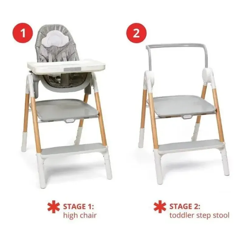 Skip Hop Cool Baby Products|High Chair*- Sit-to-Step Convertible High Chair, Grey