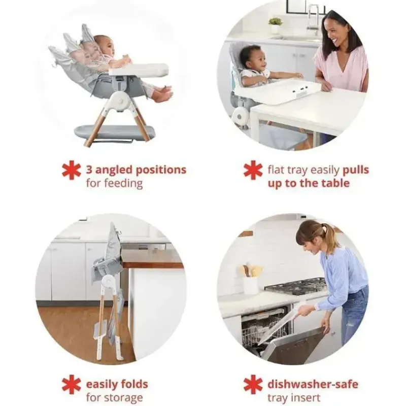 Skip Hop Cool Baby Products|High Chair*- Sit-to-Step Convertible High Chair, Grey