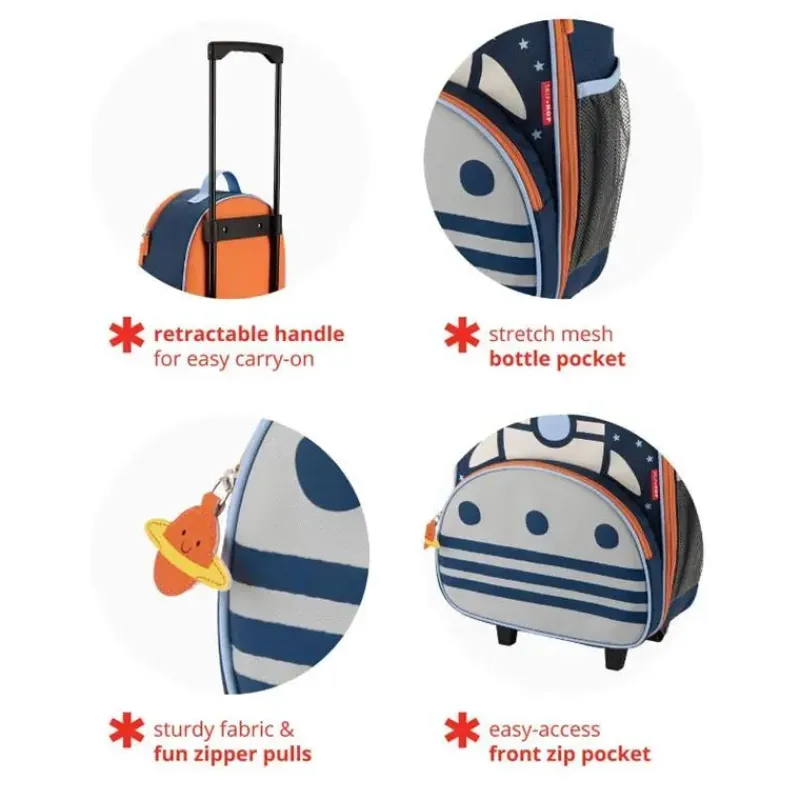 Kids Skip Hop Kids Bags & Backpacks*- Spark Style Luggage, Rocketship