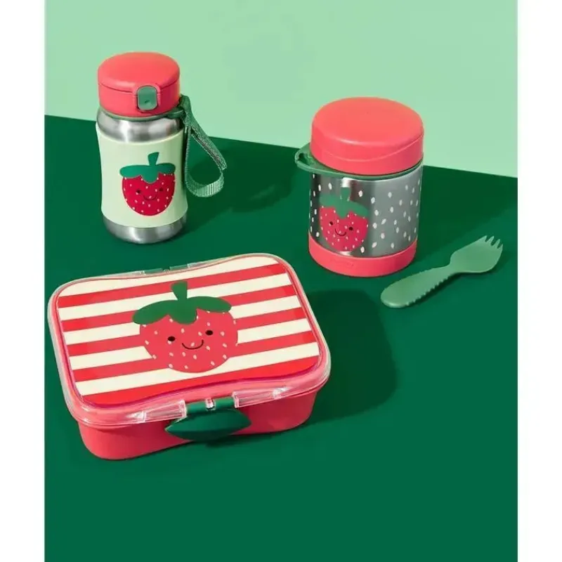 Skip Hop Straw, Sippy & Training Cups|Dishes, Utensils & Food Containers*- Sparks Stainless Steel Straw Bottle, Strawberry