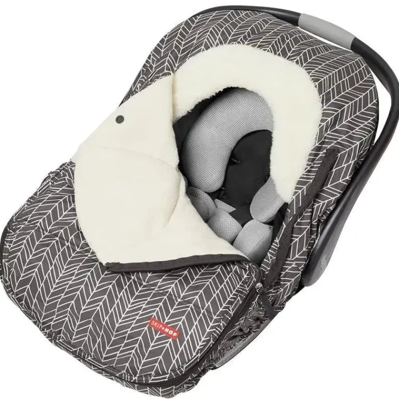 Skip Hop Car Seat Buntings, Canopies & Cushions|Footmuffs & Blankets*- Stroll & Go Car Seat Cover, Grey Feather