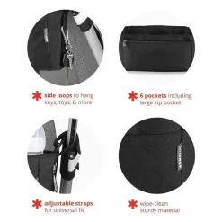 Skip Hop Storage & Organizers*- Universal Stroller Organizer, Grab & Go Ultra, Black