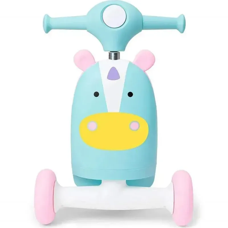 Kids Skip Hop Ride-On Toys|Toys For 3 Year Old*- Zoo 3-In-1 Ride-On Toy, Unicorn