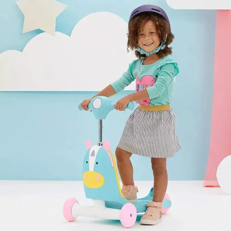 Kids Skip Hop Ride-On Toys|Toys For 3 Year Old*- Zoo 3-In-1 Ride-On Toy, Unicorn