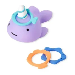 Skip Hop Bath Toys*- Zoo Narwhal Ring Toss Baby Bath Toy