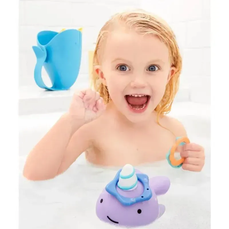 Skip Hop Bath Toys*- Zoo Narwhal Ring Toss Baby Bath Toy