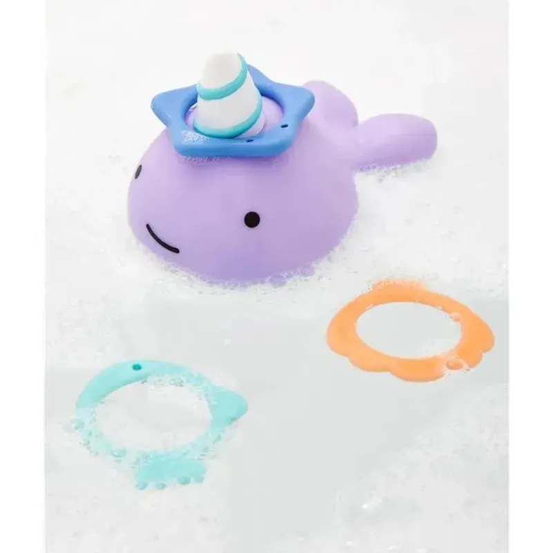Skip Hop Bath Toys*- Zoo Narwhal Ring Toss Baby Bath Toy