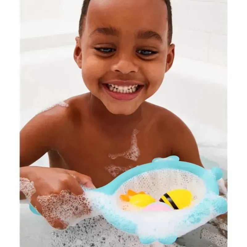 Skip Hop Gift For Toddler|Bath Toys*- Zoo Scoop & Catch Squirties Baby Bath Toy