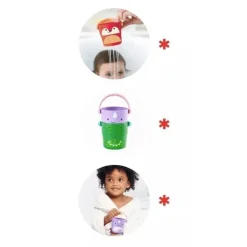 Skip Hop Bath Toys*- Zoo Stack & Pour Buckets Bath Toys