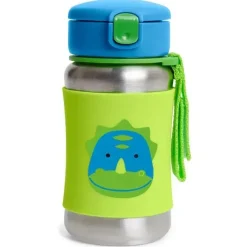 Skip Hop Insulated Cups|Dishes, Utensils & Food Containers*- Zoo Stainless Steel Straw Bottle, Dino